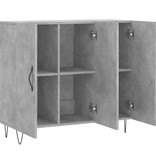 VidaXL Dressoir 90x34x80 cm bewerkt hout betongrijs