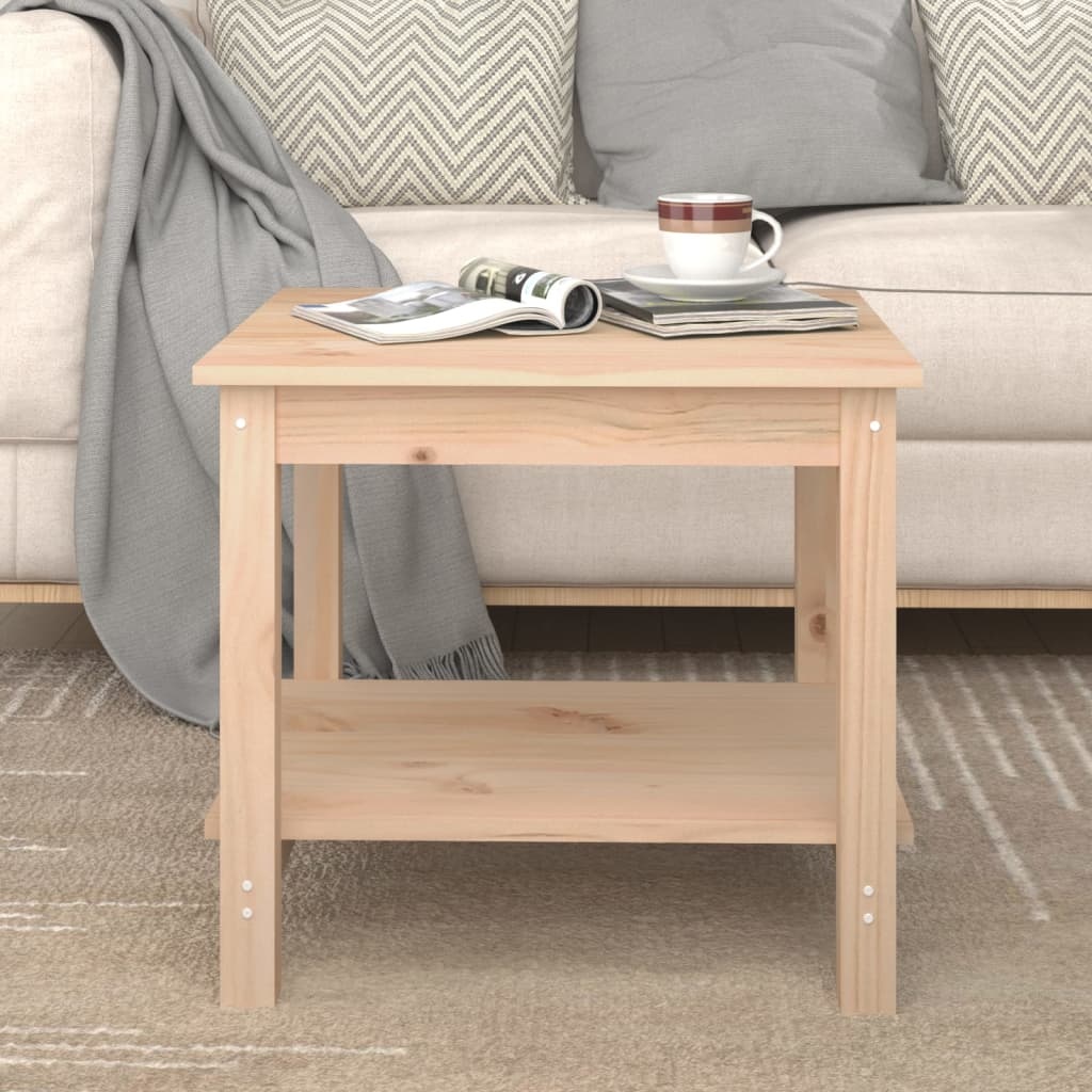 VidaXL Salontafel 50x50x45 cm massief grenenhout