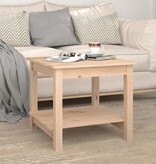 VidaXL Salontafel 50x50x45 cm massief grenenhout