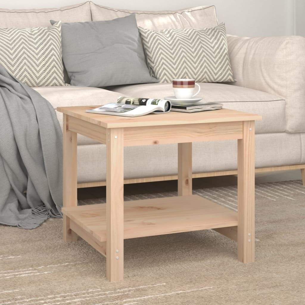 VidaXL Salontafel 50x50x45 cm massief grenenhout