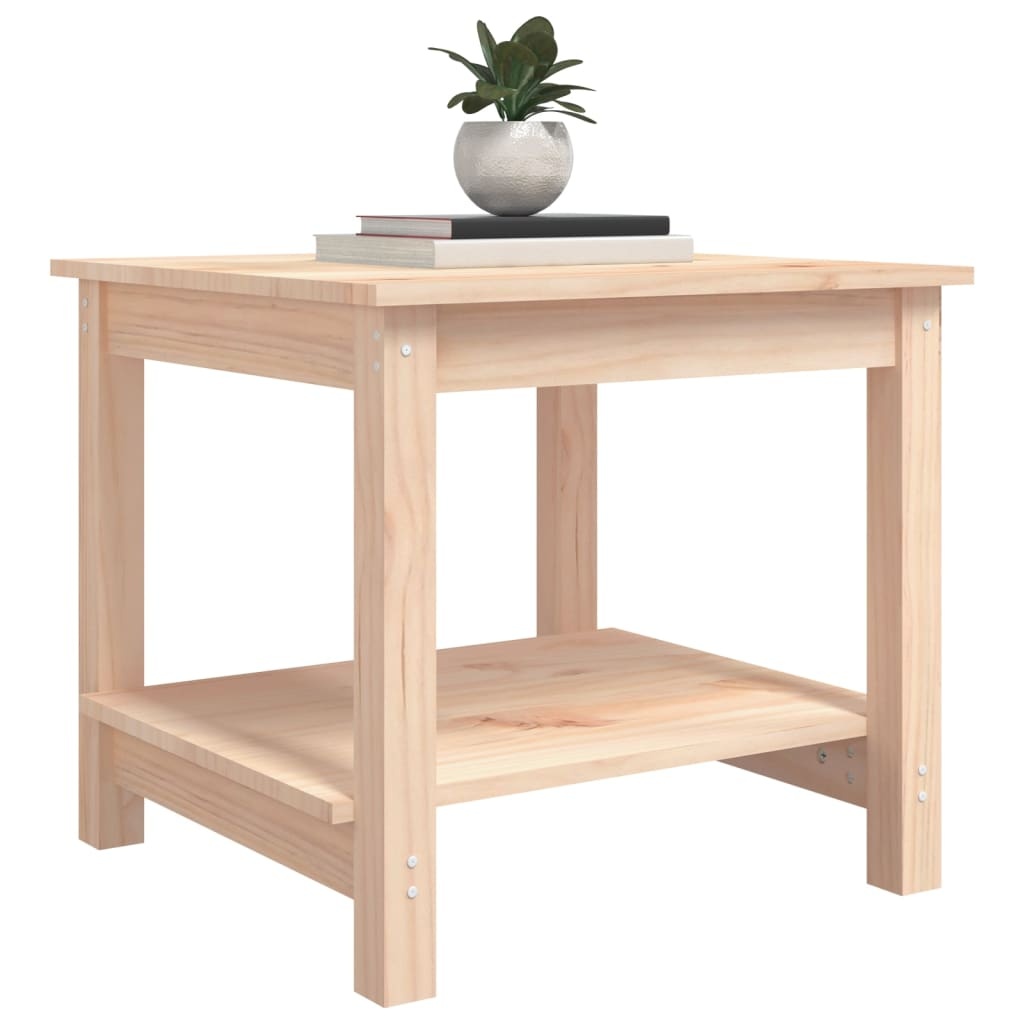 VidaXL Salontafel 50x50x45 cm massief grenenhout