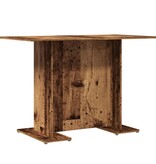 VidaXL Eettafel 110x60x75 cm bewerkt hout oud houtkleurig
