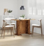 VidaXL Eettafel 110x60x75 cm bewerkt hout oud houtkleurig