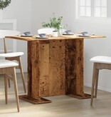 VidaXL Eettafel 110x60x75 cm bewerkt hout oud houtkleurig