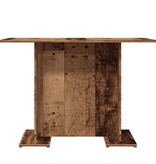VidaXL Eettafel 110x60x75 cm bewerkt hout oud houtkleurig