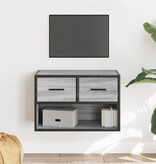VidaXL Tv-meubel 60x31x39,5 cm bewerkt hout metaal grijs sonoma eiken