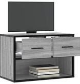 VidaXL Tv-meubel 60x31x39,5 cm bewerkt hout metaal grijs sonoma eiken