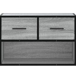 VidaXL Tv-meubel 60x31x39,5 cm bewerkt hout metaal grijs sonoma eiken