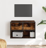 VidaXL Tv-meubel 60x31x39,5 cm bewerkt hout metaal gerookt eikenkleur