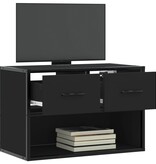 VidaXL Tv-meubel 60x31x39,5 cm bewerkt hout en metaal zwart