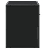 VidaXL Tv-meubel 60x31x39,5 cm bewerkt hout en metaal zwart