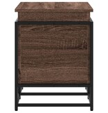 VidaXL Opbergbox met deksel 80x40x51,5 cm bewerkt hout bruin eiken