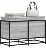 VidaXL Opbergbox met deksel 80x40x51,5 cm bewerkt hout grijs sonoma