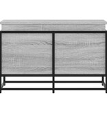 VidaXL Opbergbox met deksel 80x40x51,5 cm bewerkt hout grijs sonoma