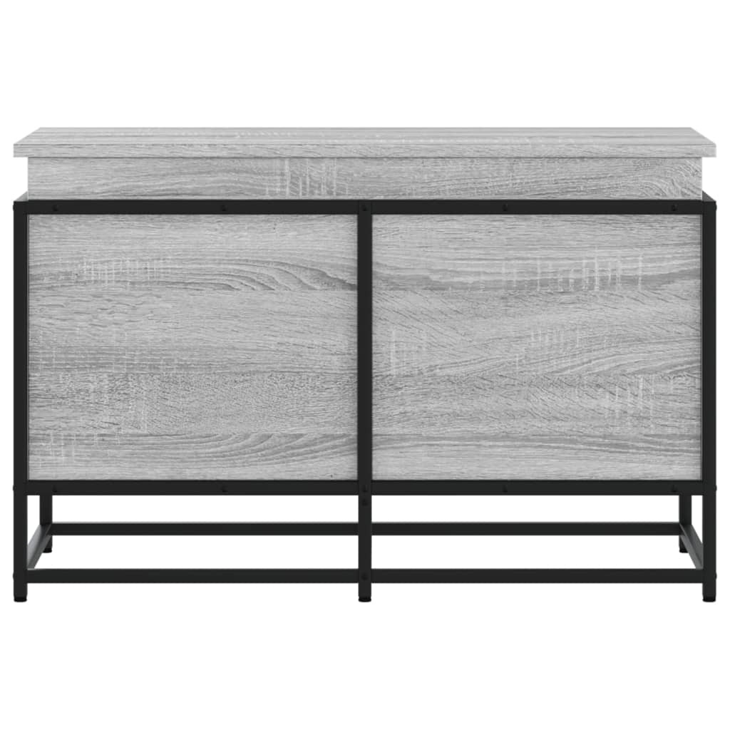 VidaXL Opbergbox met deksel 80x40x51,5 cm bewerkt hout grijs sonoma