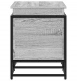VidaXL Opbergbox met deksel 80x40x51,5 cm bewerkt hout grijs sonoma