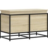 VidaXL Opbergbox met deksel 80x40x51,5 cm bewerkt hout sonoma eiken