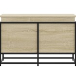 VidaXL Opbergbox met deksel 80x40x51,5 cm bewerkt hout sonoma eiken