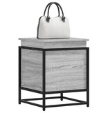 VidaXL Opbergbox met deksel 40x40x51,5 cm bewerkt hout grijs sonoma