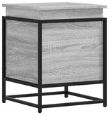 VidaXL Opbergbox met deksel 40x40x51,5 cm bewerkt hout grijs sonoma