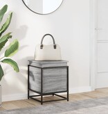 VidaXL Opbergbox met deksel 40x40x51,5 cm bewerkt hout grijs sonoma