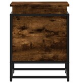 VidaXL Opbergbox met deksel 40x40x51,5 cm bewerkt hout gerookt eiken