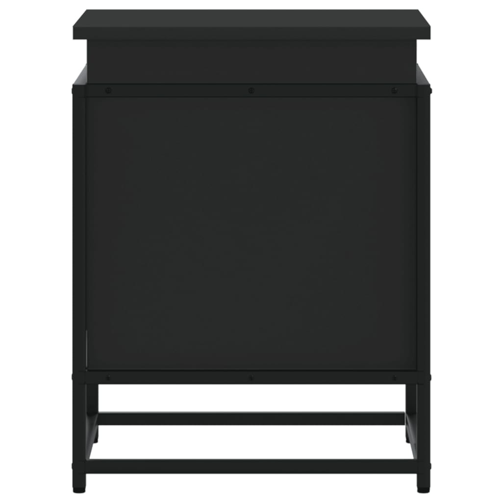 VidaXL Opbergbox met deksel 40x40x51,5 cm bewerkt hout zwart