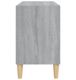 VidaXL Tv-meubel met houten poten 69,5x30x50 cm grijs sonoma eiken