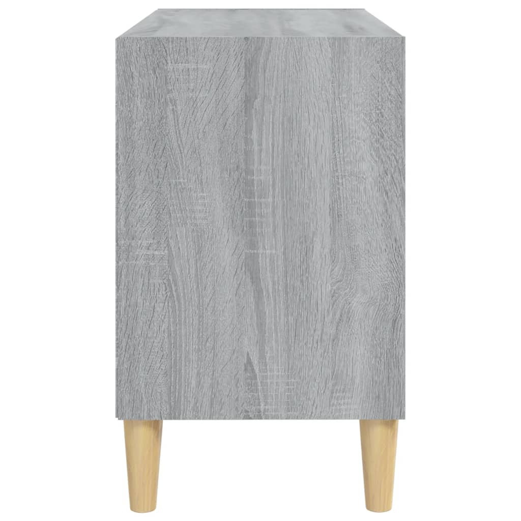 VidaXL Tv-meubel met houten poten 69,5x30x50 cm grijs sonoma eiken