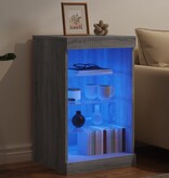 VidaXL Dressoir met LED-verlichting 41x37x67 cm grijs sonoma eiken