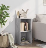VidaXL Boekenkast met 2 schappen 40x30x76,5 cm bewerkt hout betongrijs
