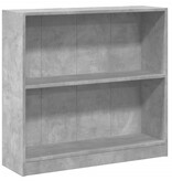 VidaXL Boekenkast 80x24x75 cm bewerkt hout betongrijs