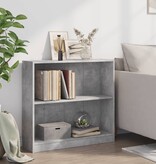 VidaXL Boekenkast 80x24x75 cm bewerkt hout betongrijs