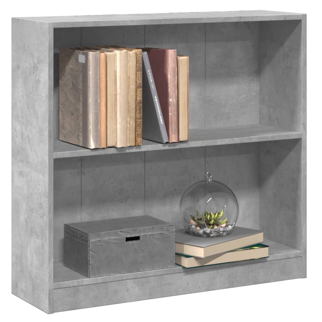 VidaXL Boekenkast 80x24x75 cm bewerkt hout betongrijs