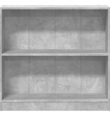 VidaXL Boekenkast 80x24x75 cm bewerkt hout betongrijs
