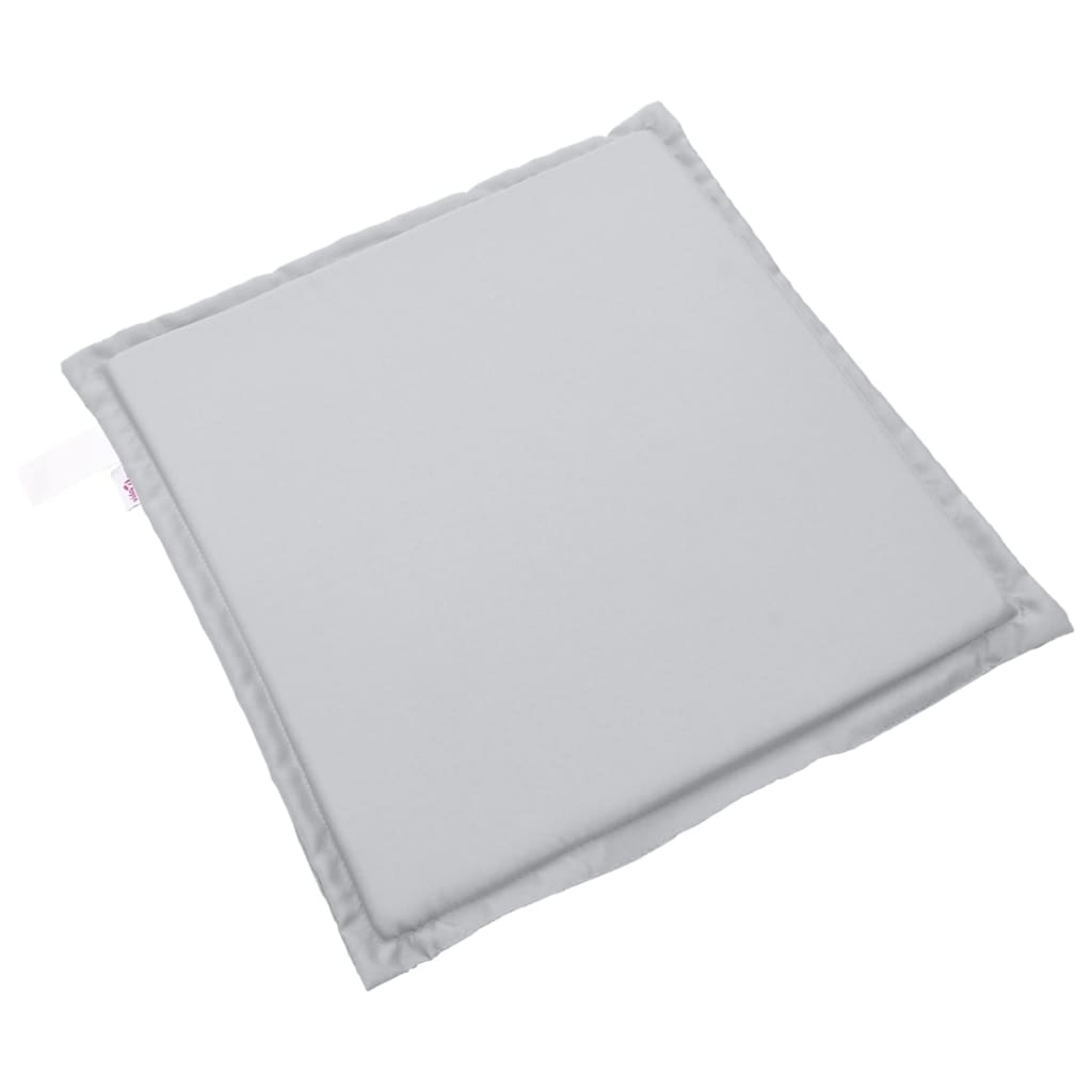 VidaXL Tuinzitkussens 6 st vierkant 45x45x2 cm lichtgrijs