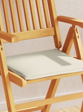 VidaXL Tuinzitkussens 4 st vierkant 45x45x2 cm crèmekleurig