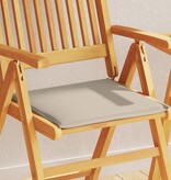 VidaXL Tuinzitkussens 2 st vierkant 45x45x2 cm taupe