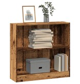VidaXL Boekenkast 80x24x76 cm bewerkt hout oud houtkleurig