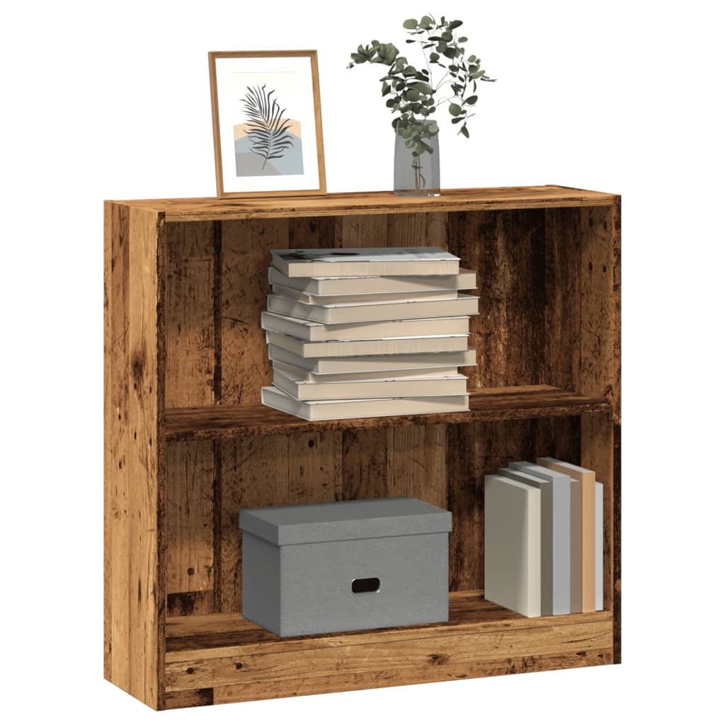 VidaXL Boekenkast 80x24x76 cm bewerkt hout oud houtkleurig