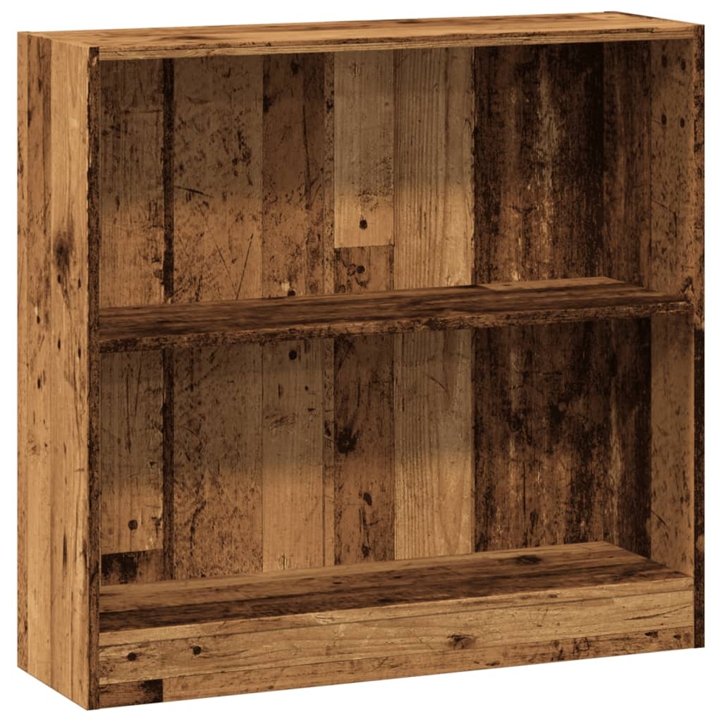 VidaXL Boekenkast 80x24x76 cm bewerkt hout oud houtkleurig