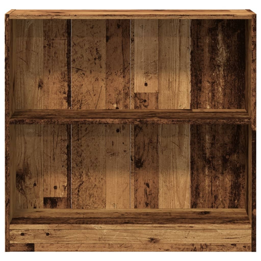 VidaXL Boekenkast 80x24x76 cm bewerkt hout oud houtkleurig