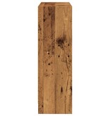 VidaXL Boekenkast 80x24x76 cm bewerkt hout oud houtkleurig