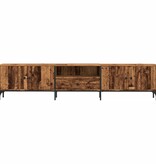 VidaXL Tv-meubel met lade 200x25x44 cm bewerkt hout oud houtkleurig