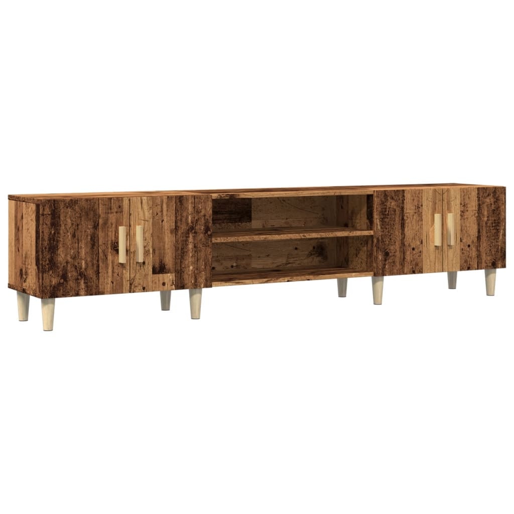 VidaXL Tv-meubel 180x31,5x40 cm bewerkt hout oud houtkleurig