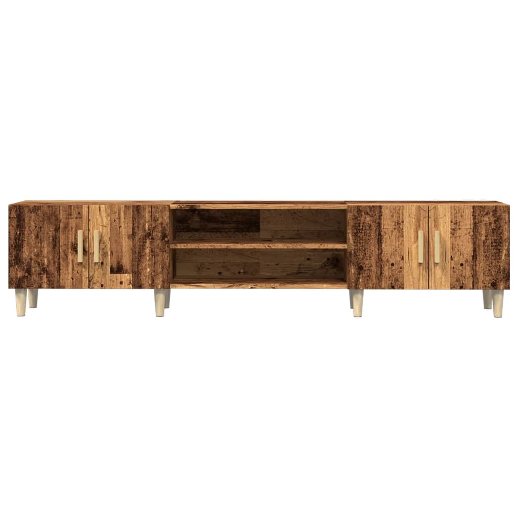 VidaXL Tv-meubel 180x31,5x40 cm bewerkt hout oud houtkleurig