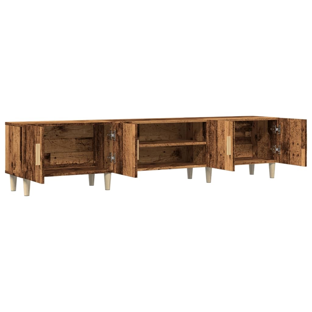 VidaXL Tv-meubel 180x31,5x40 cm bewerkt hout oud houtkleurig