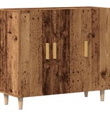 VidaXL Dressoir 90x34x80 cm bewerkt hout oud houtkleurig