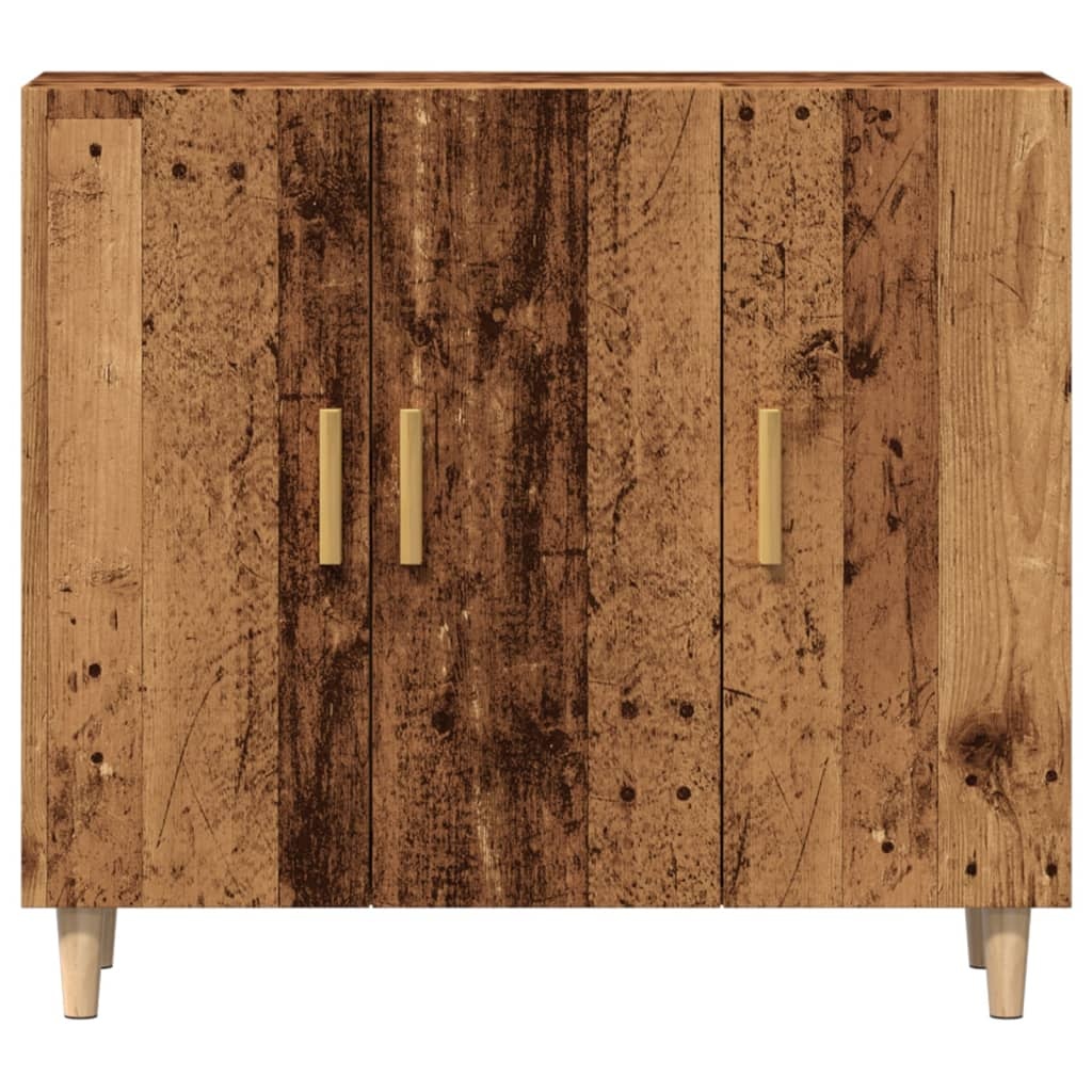 VidaXL Dressoir 90x34x80 cm bewerkt hout oud houtkleurig