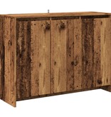 VidaXL Dressoir 102x33x75 cm bewerkt hout oud houtkleurig